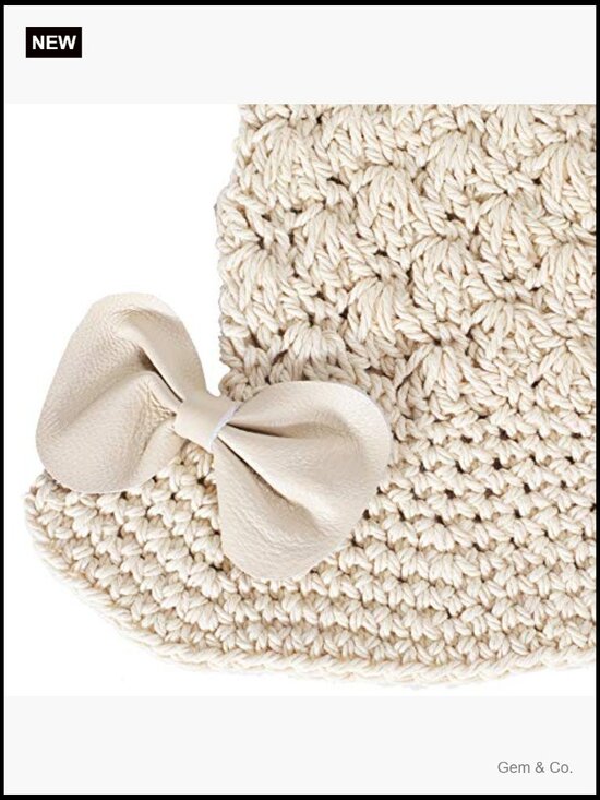 Winter Crochet Bucket Hat Handmade Cotton Knit Cloche Bowler main image 7